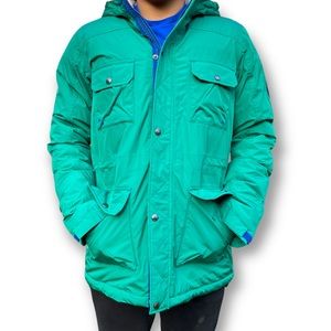 LANDS’END Brand New Green Down Winter Jacket Men’s Small/ Boys XL 18-20.